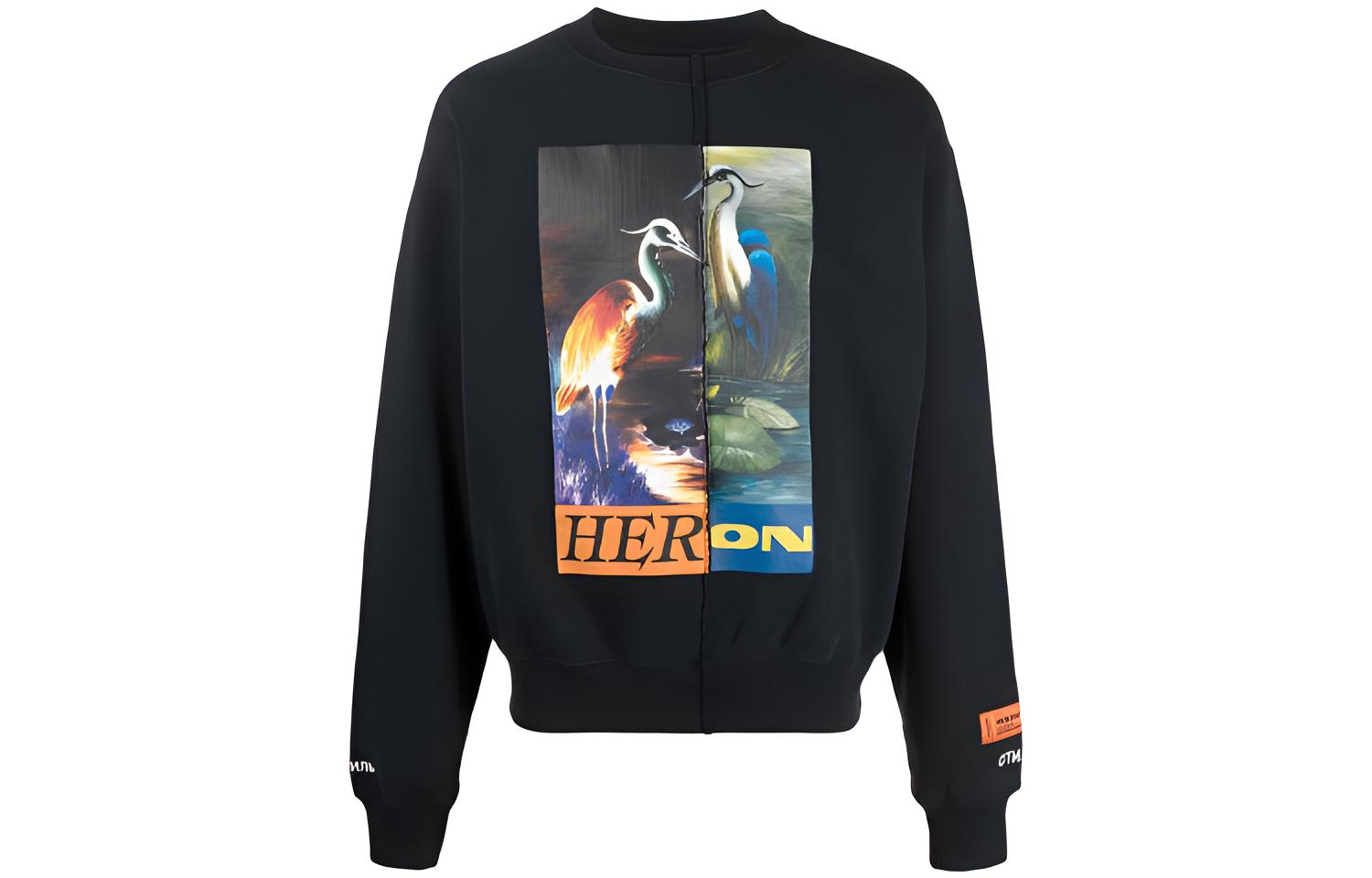 

Свитшот мужской черный HERON PRESTON