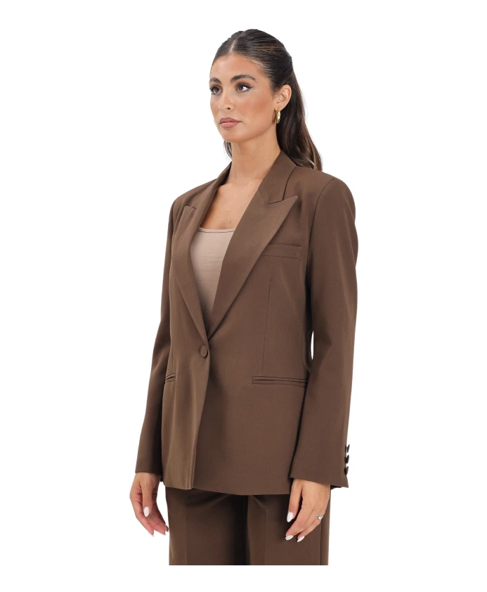 

Коричневая куртка с отложным воротником Vicolo, коричневый