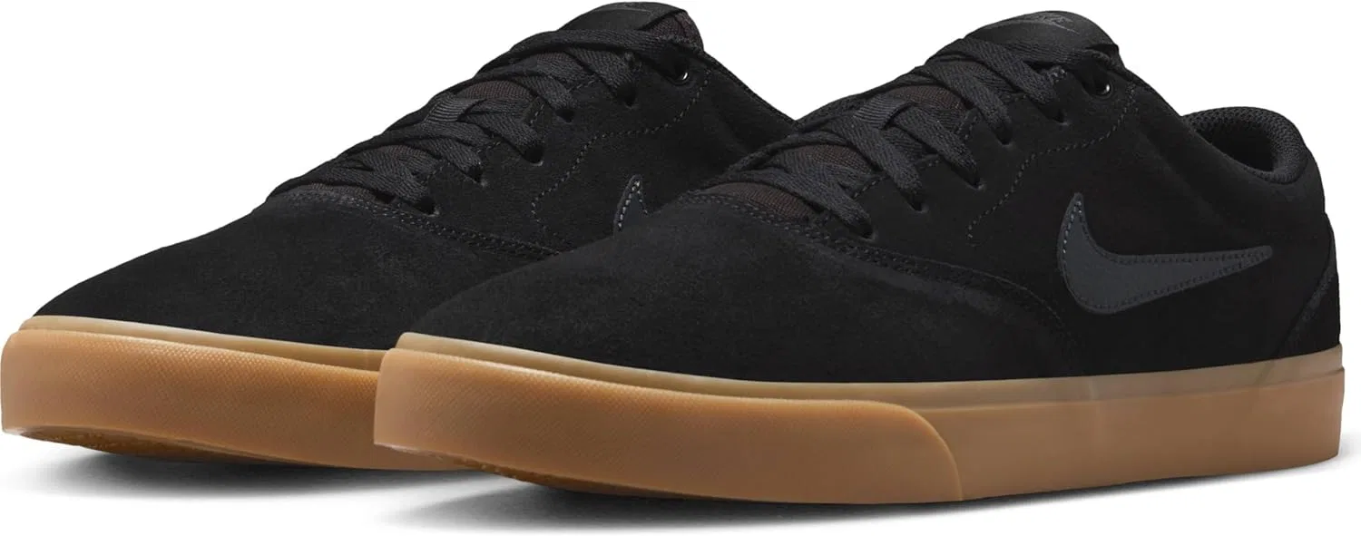 Кроссовки Nike SB Charge Suede (мужские), IB2750, Black Anthracite Black Gum Light Brown — фото 2