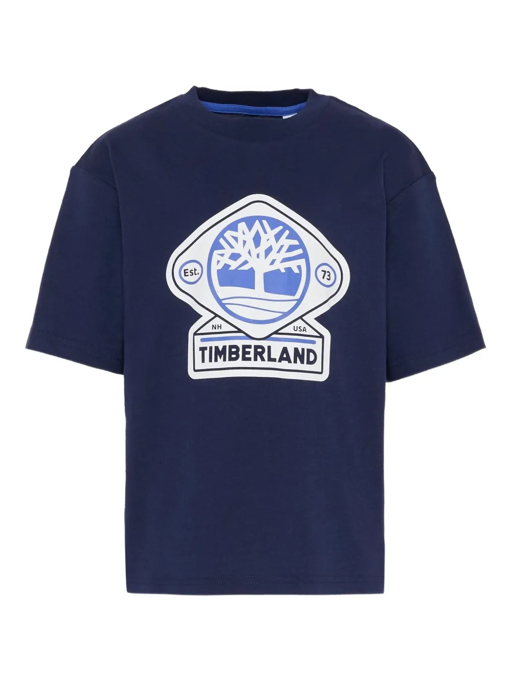 

Футболка с изображением дерева Timberland Kids, синий