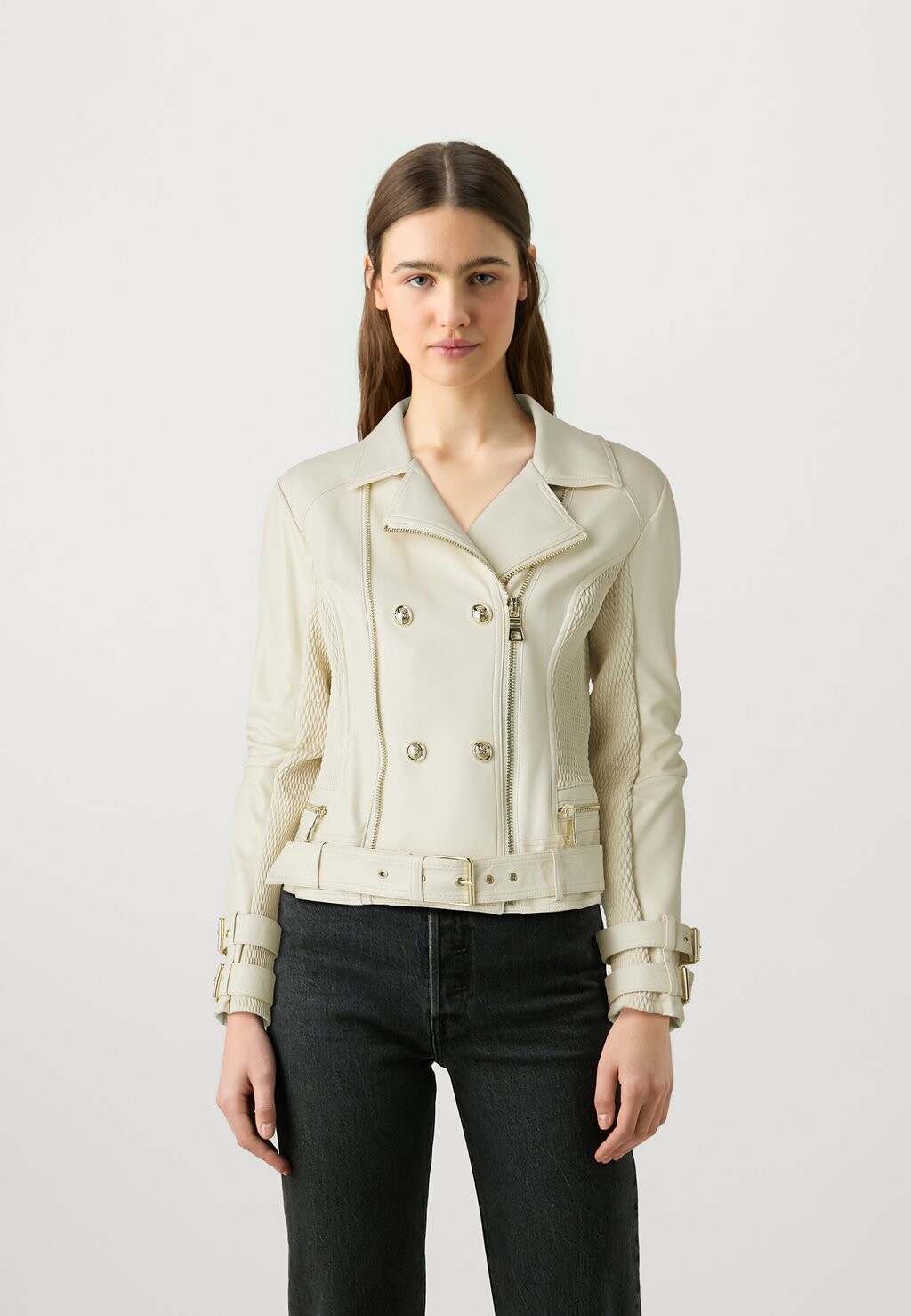 

Куртка из искусственной кожи MYLA MOTO JACKET Guess, белый