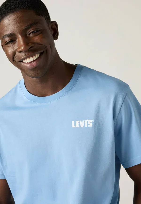 Футболка Levi's, модель levis records crus - blues, цвет черный — фото 3