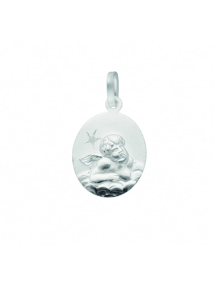 

Adeliás Женский кулон «Купидон» из серебра 925 пробы с бриллиантом в серебряной оправе