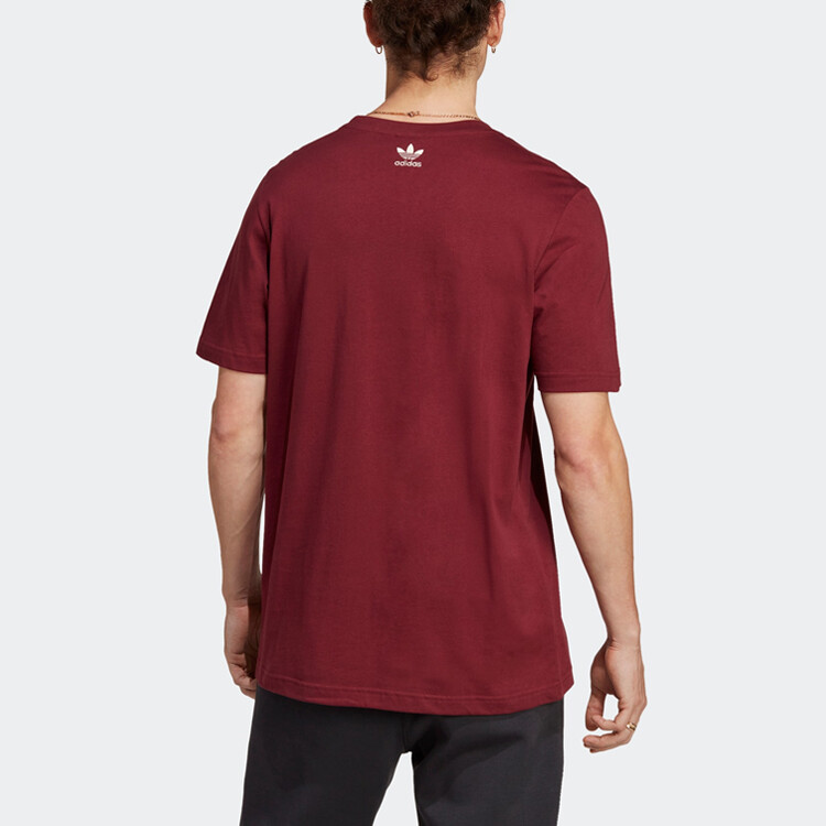 Футболка мужская Shadow Red Adidas Originals, цвет Shadow Red — фото 3
