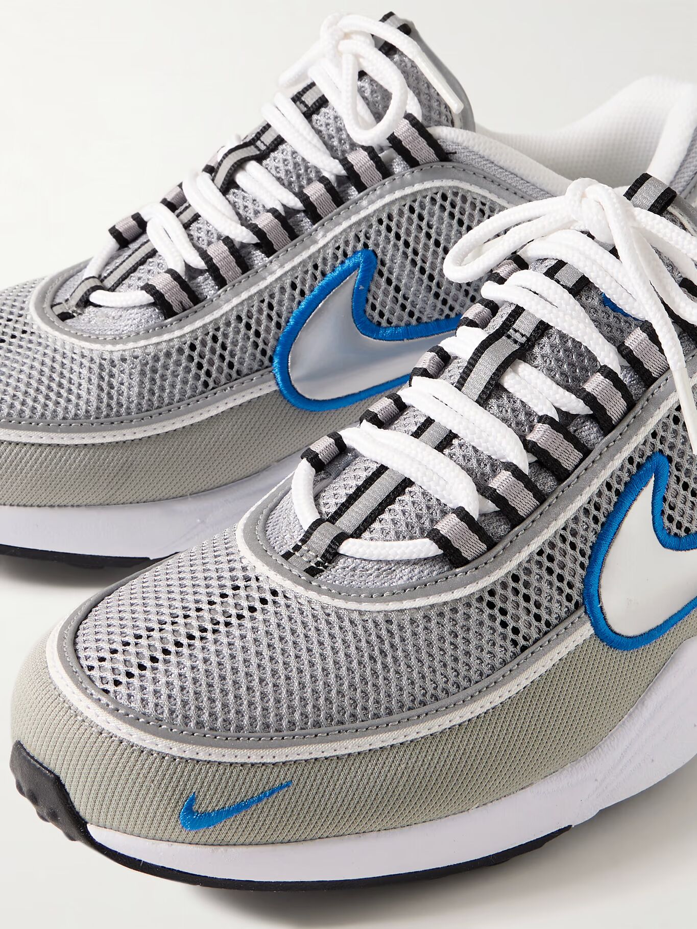 

Кроссовки Air Zoom Spiridon с резиновой отделкой и сеткой NIKE, серый