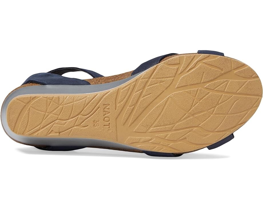 Туфли Naot Wand, цвет Navy Velvet Nubuck/Glass Brown — фото 3
