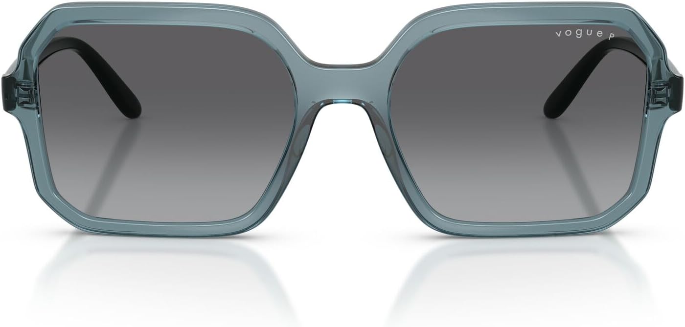 

Солнцезащитные очки Vogue Eyewear VO5696S квадратной формы, прозрачные, светло-голубой/серый градиент, поляризованные, 55 мм, Transparent Light Blue/Gradient Grey Polarized