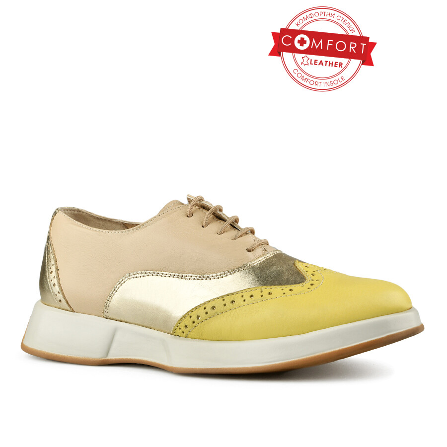 

Женские повседневные туфли на платформе желтого цвета Tendenz, Желтый, Женские повседневные туфли на платформе желтого цвета Tendenz