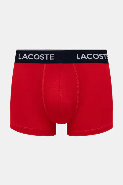 Боксеры мужские Lacoste хлопковые, набор 3 шт, синий — фото 4