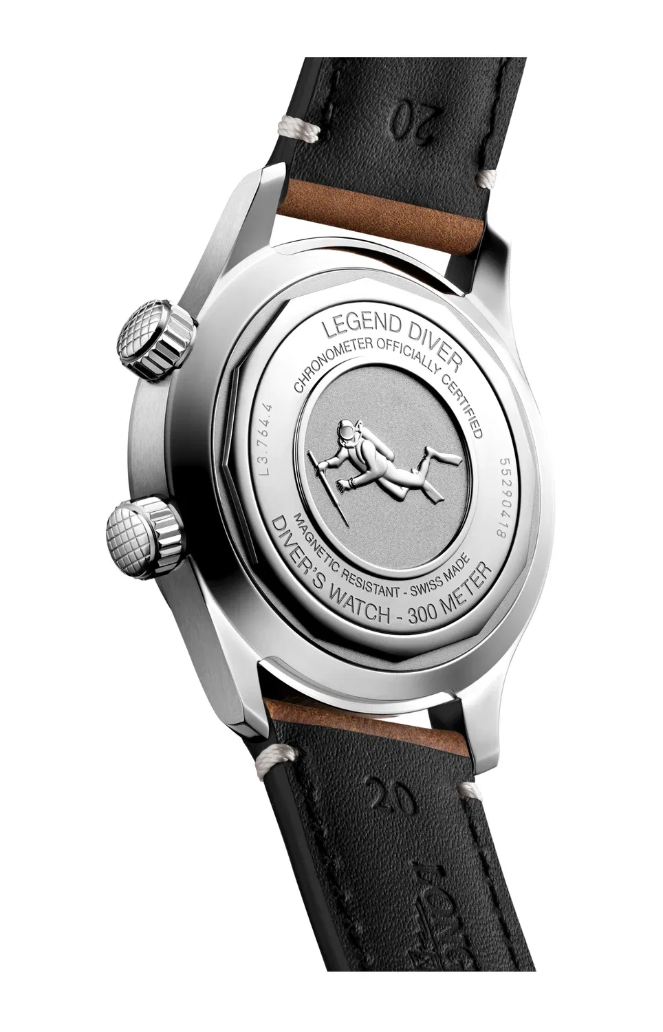 LONGINES LEGEND DIVER - L3.764.4.50.0, серебряный — фото 2