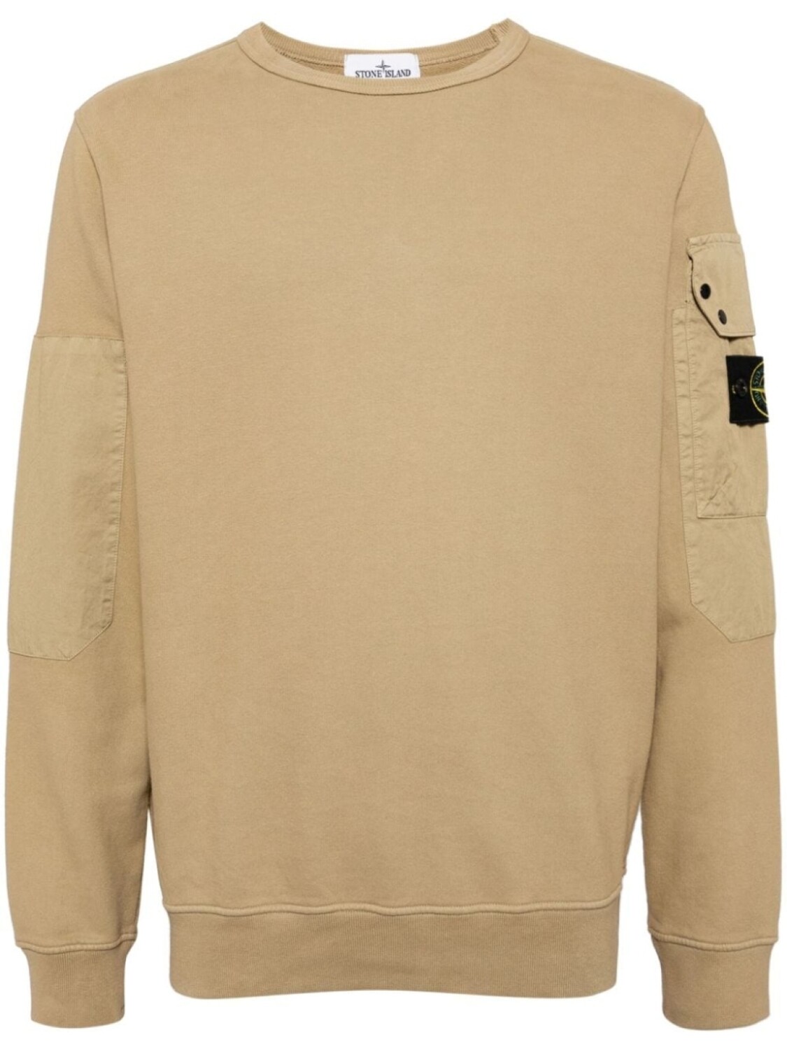 

Stone Island толстовка с нашивкой Compass, коричневый