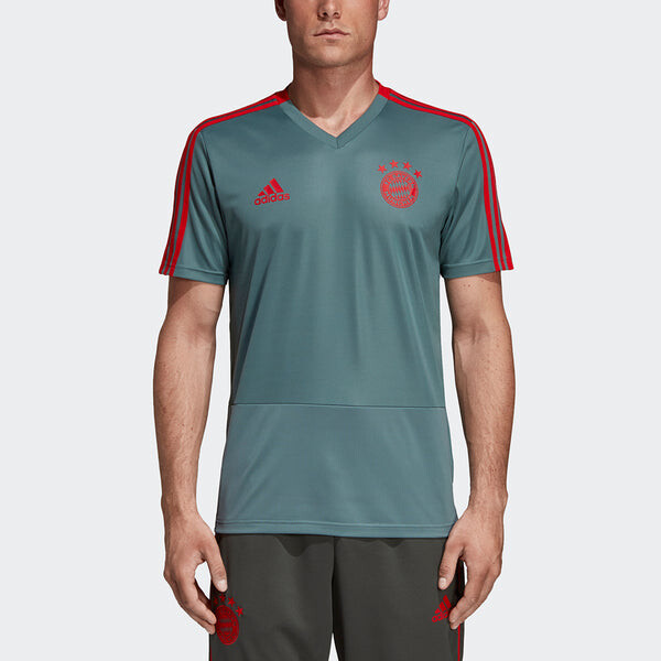 Футболка adidas Fcb Tr Jsy Casual Sports Bayern Munich Soccer/Football Training Short Sleeve Malachite Green, зеленый — фото 3