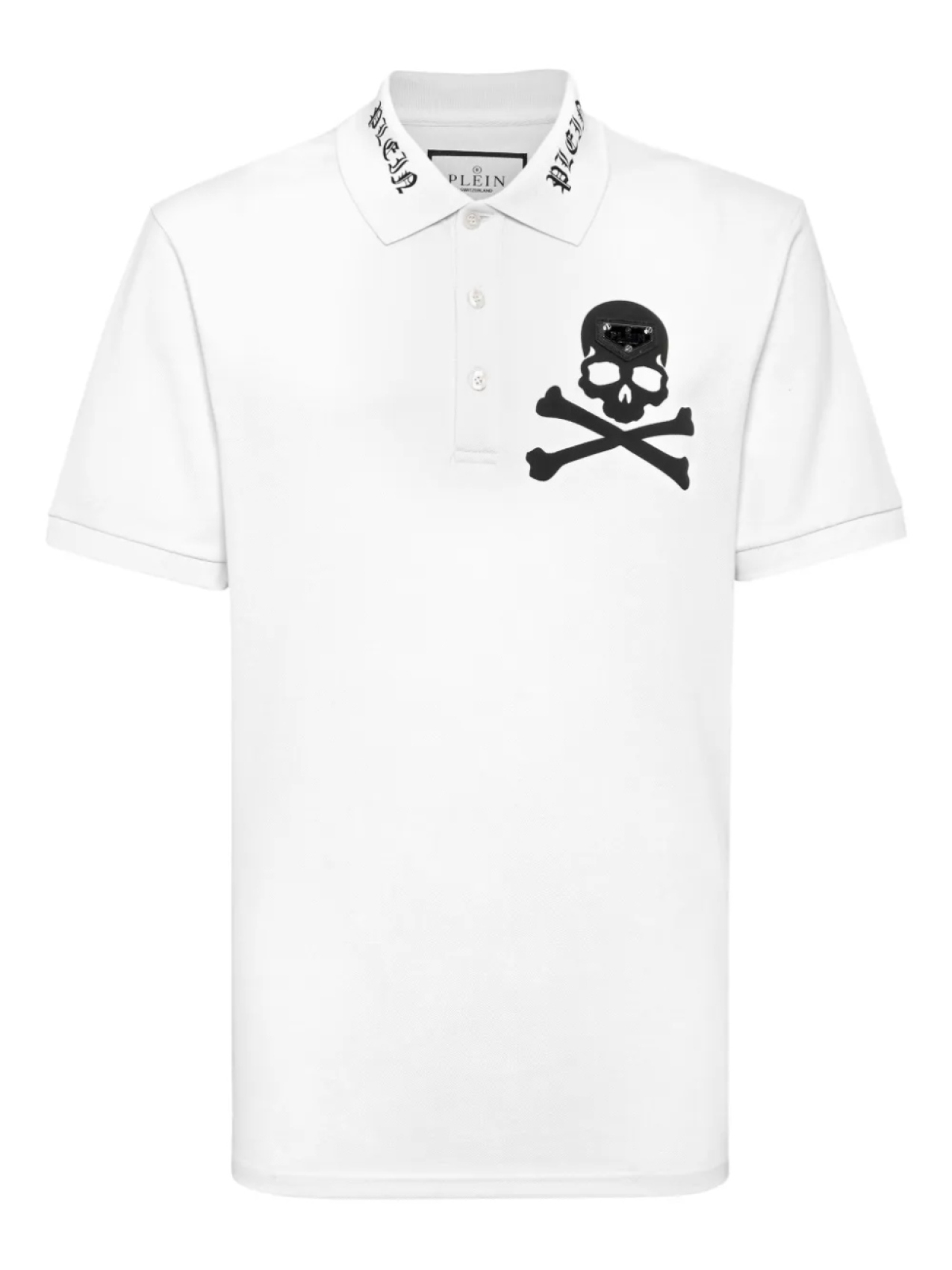 

Рубашка поло Philipp Plein Skull & Bones, белый