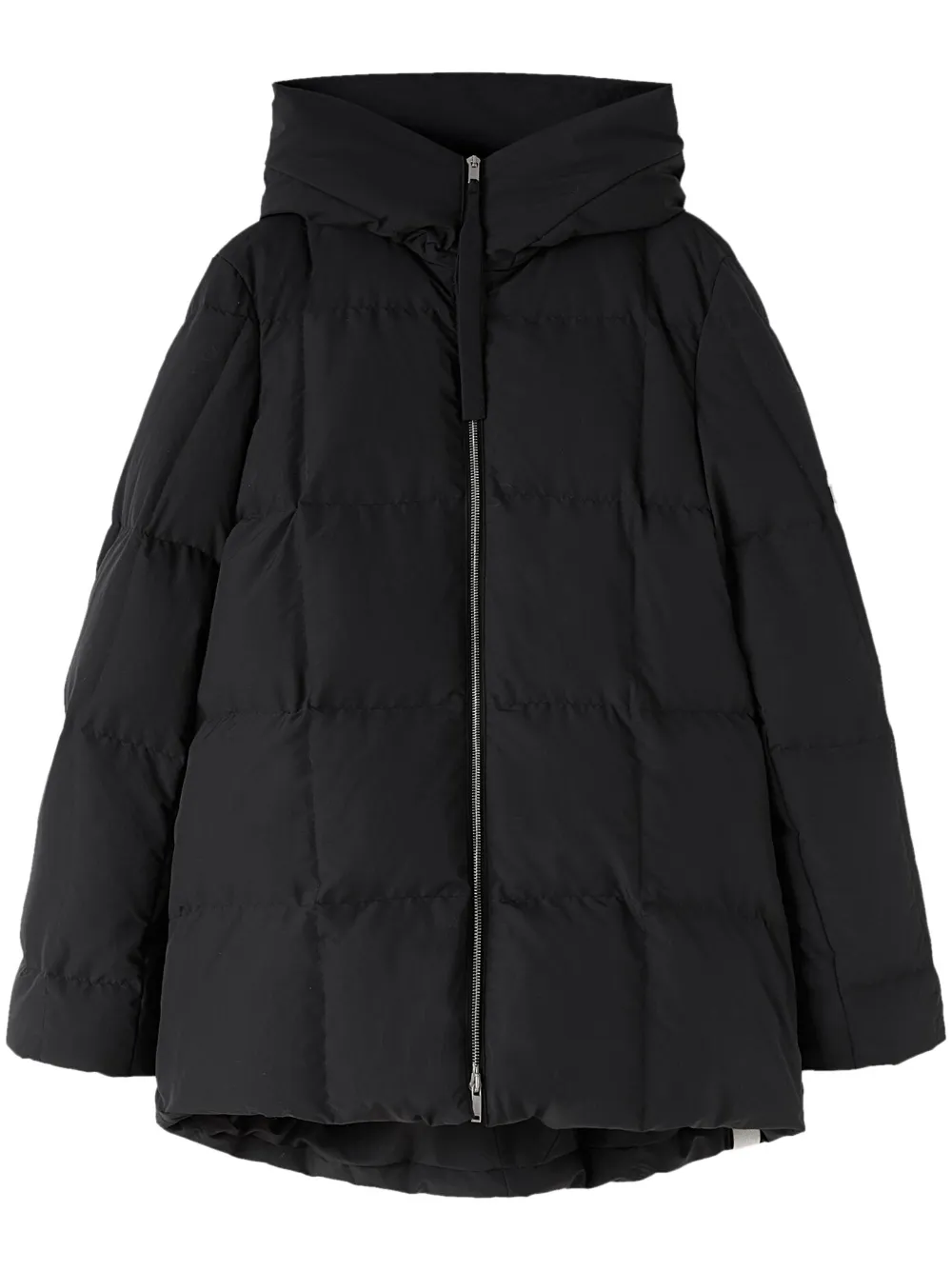 

Стеганая куртка с капюшоном JIL SANDER, черный