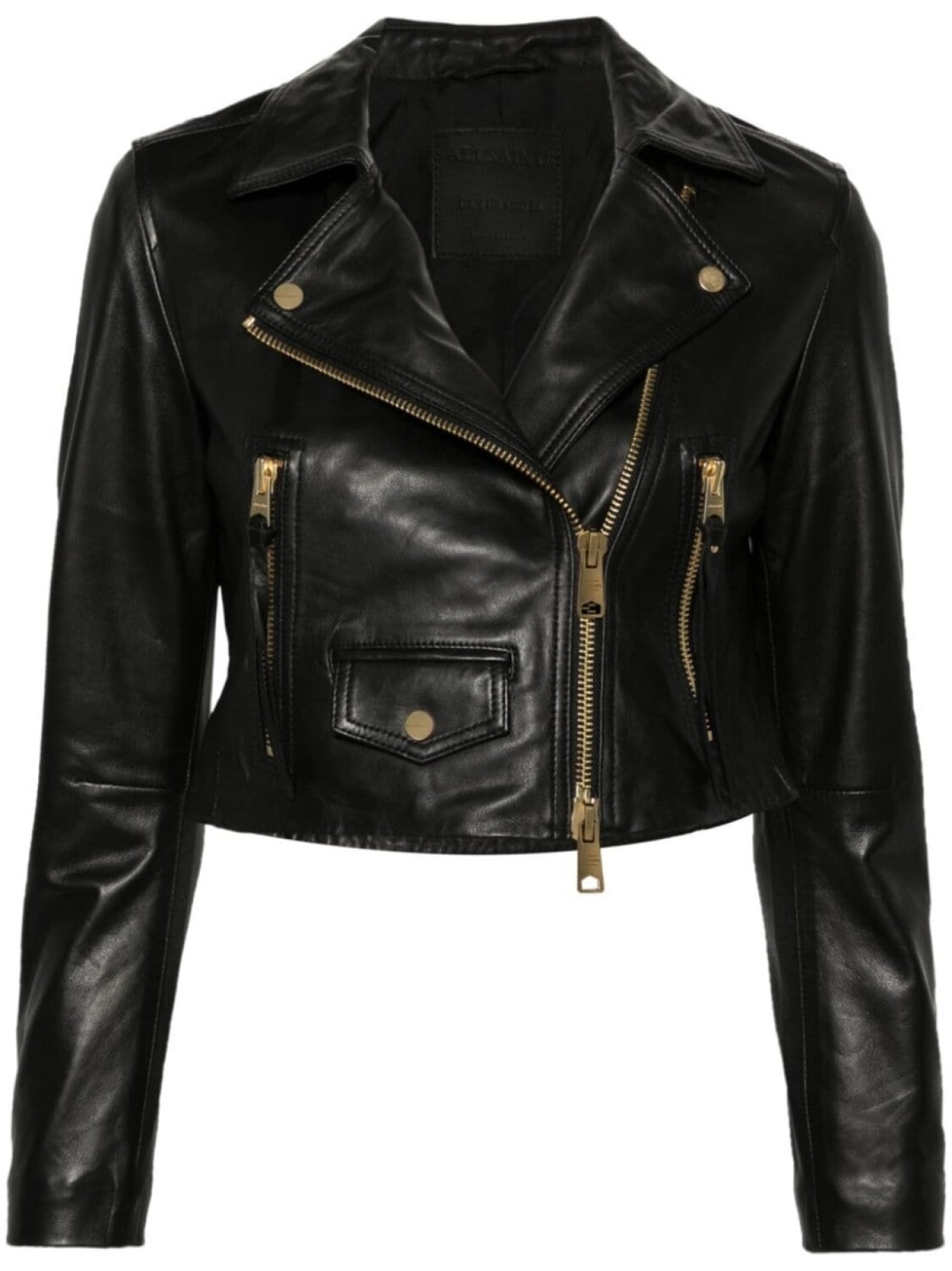 

AllSaints укороченная куртка Elora, черный