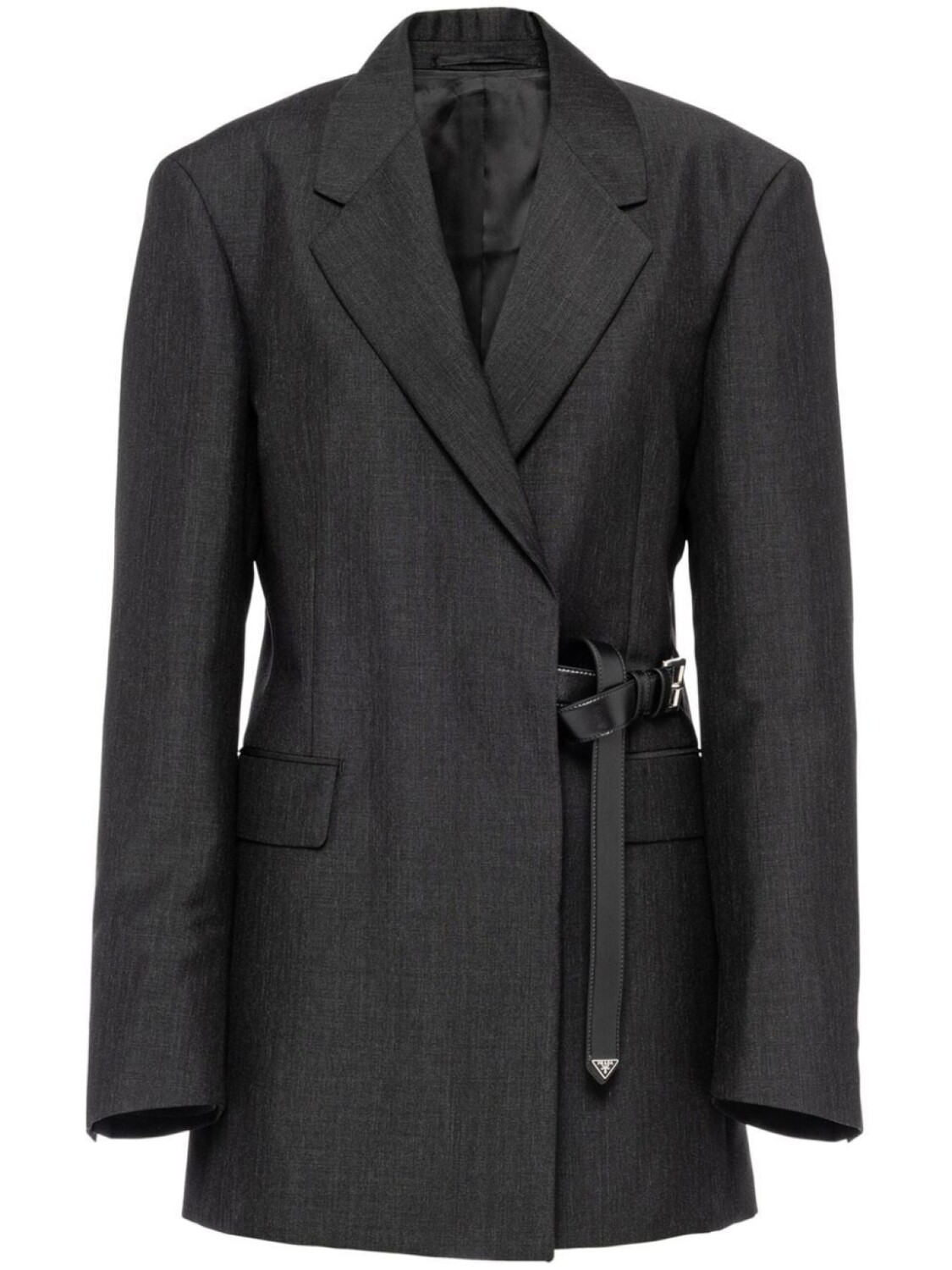 

Prada блейзер с пряжками, серый