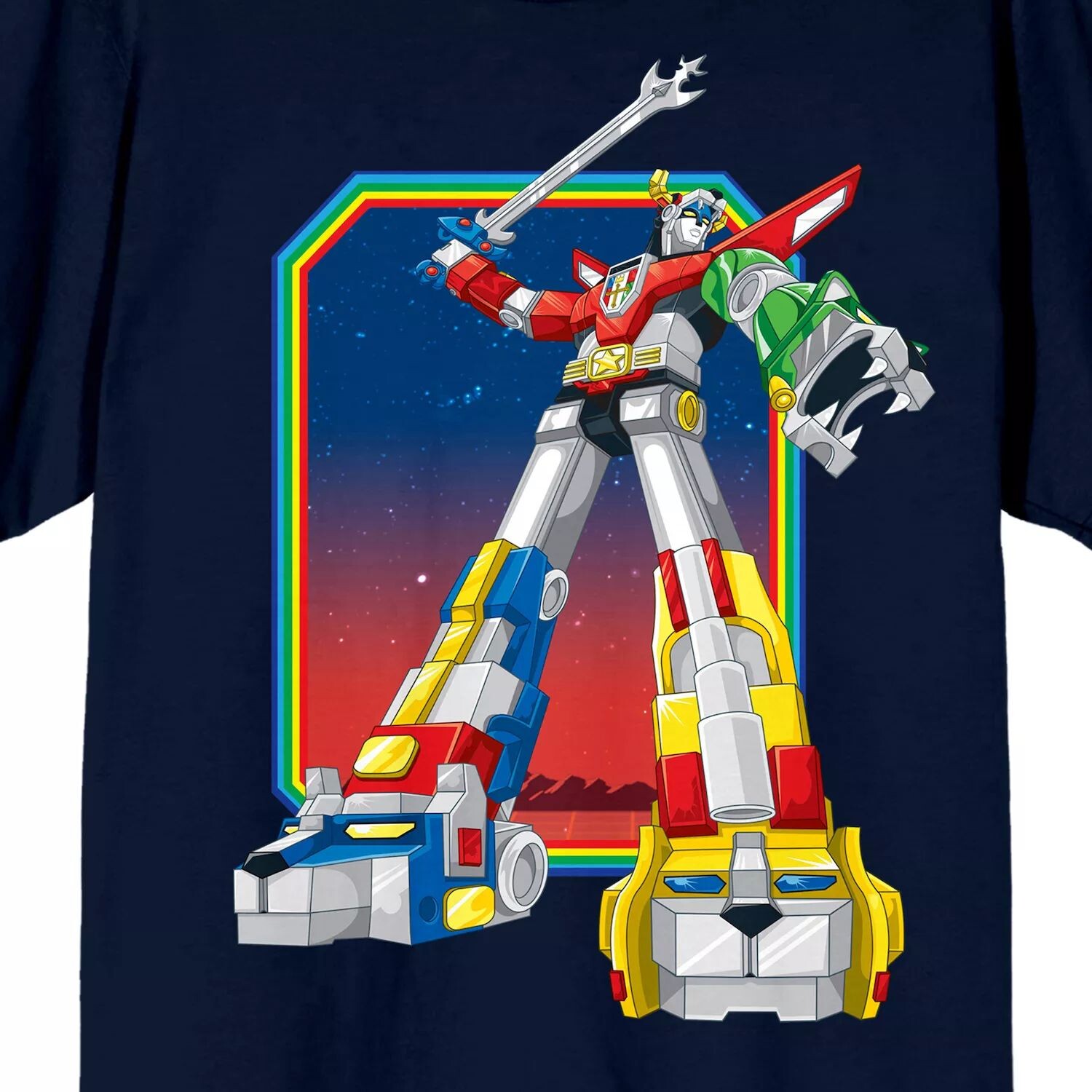

Мужская футболка с рисунком Voltron Defender Licensed Character