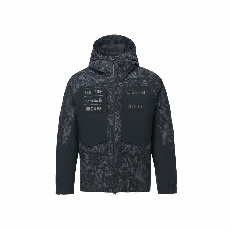 

DESCENTE Пуховик SKI STYLE мужской, Gray Black