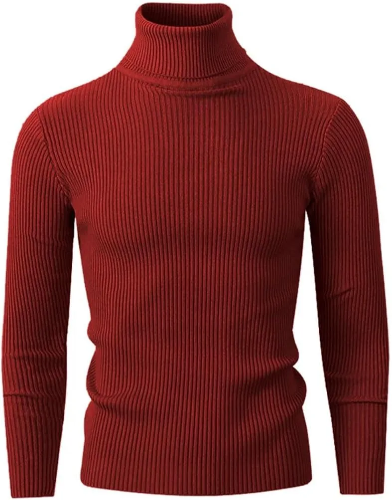 

Мужской водолазка вязаный длинный рукав полоски стритвир осень зима оверсайз свитер