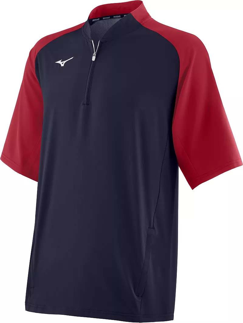 

Куртка с короткими рукавами Mizuno для мальчиков, темно-синий/красный