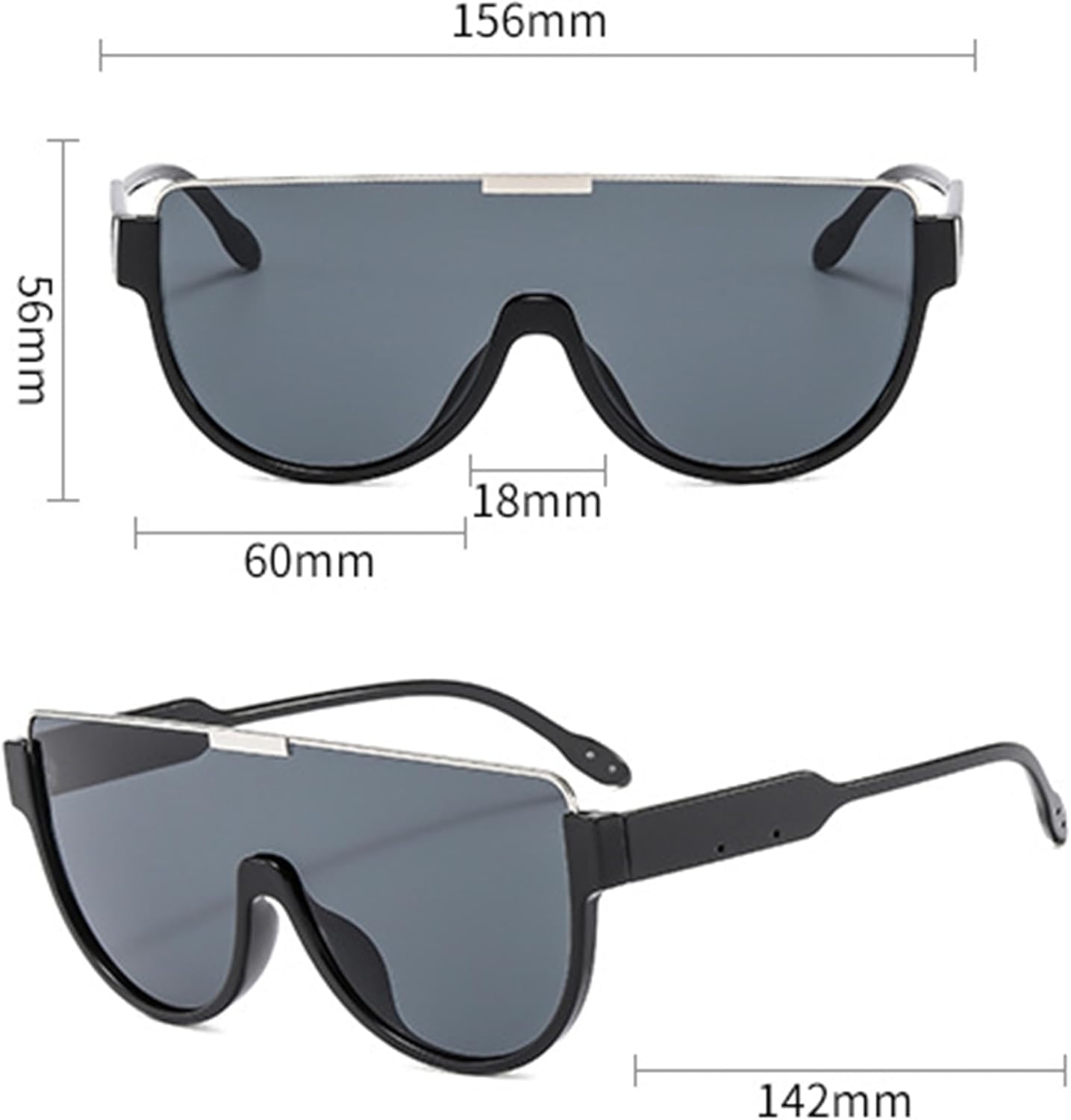 

Женские солнцезащитные очки bullabulling, увеличенного размера, цельная оправа, защита от УФ-излучения UV400, модные ретро-очки, защитные очки с обтекаемой формой, Black/Tea Lens