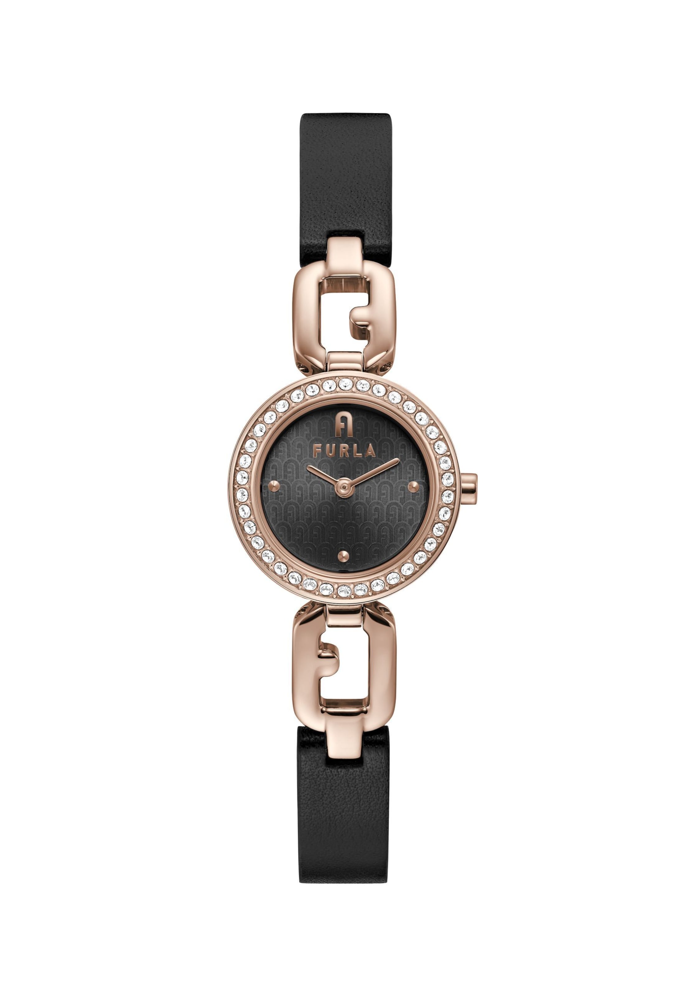 

FURLA Часы Analog 'Arco Chain' в черном цвете