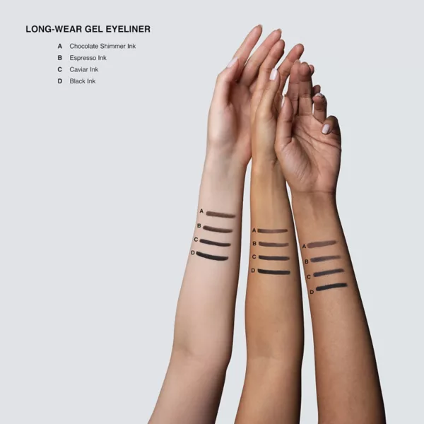 Гелевая подводка для глаз Long-Wear, устойчивая к размазыванию Bobbi Brown, цвет caviar ink — фото 4