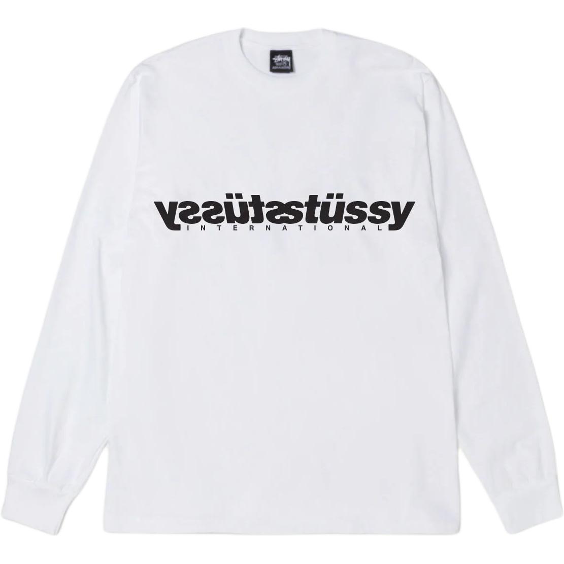 

Футболка FW25 MIRROR LS унисекс Stussy, белый