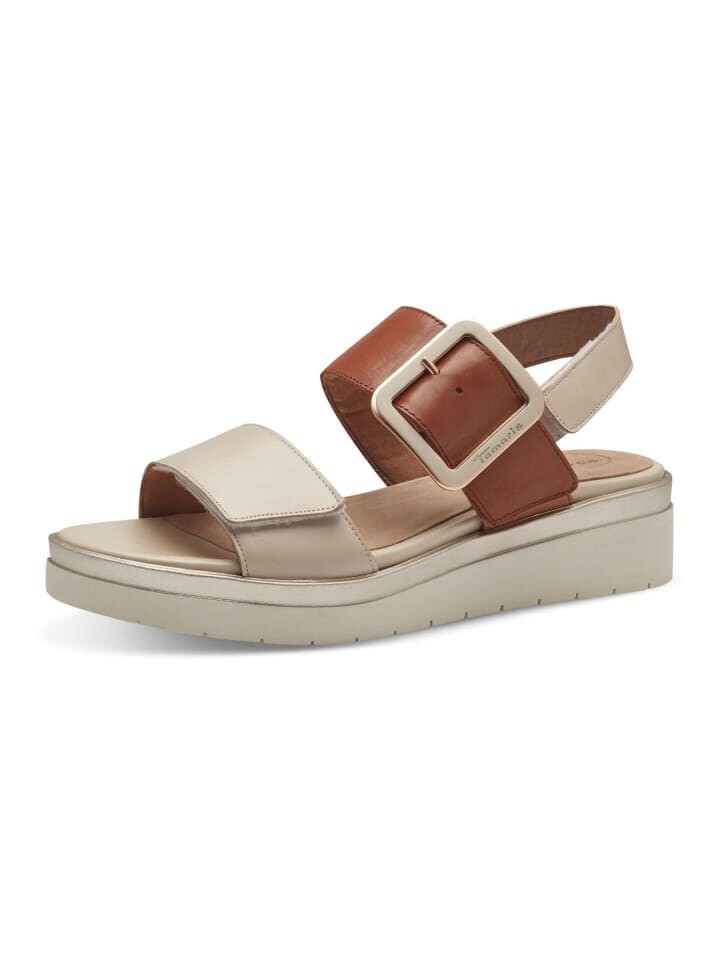 

Сандалии на плоской подошве Tamaris, слоновая кость