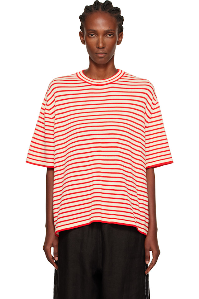 

Оверсайз футболка из органического хлопка в полоску Cordera, цвет striped