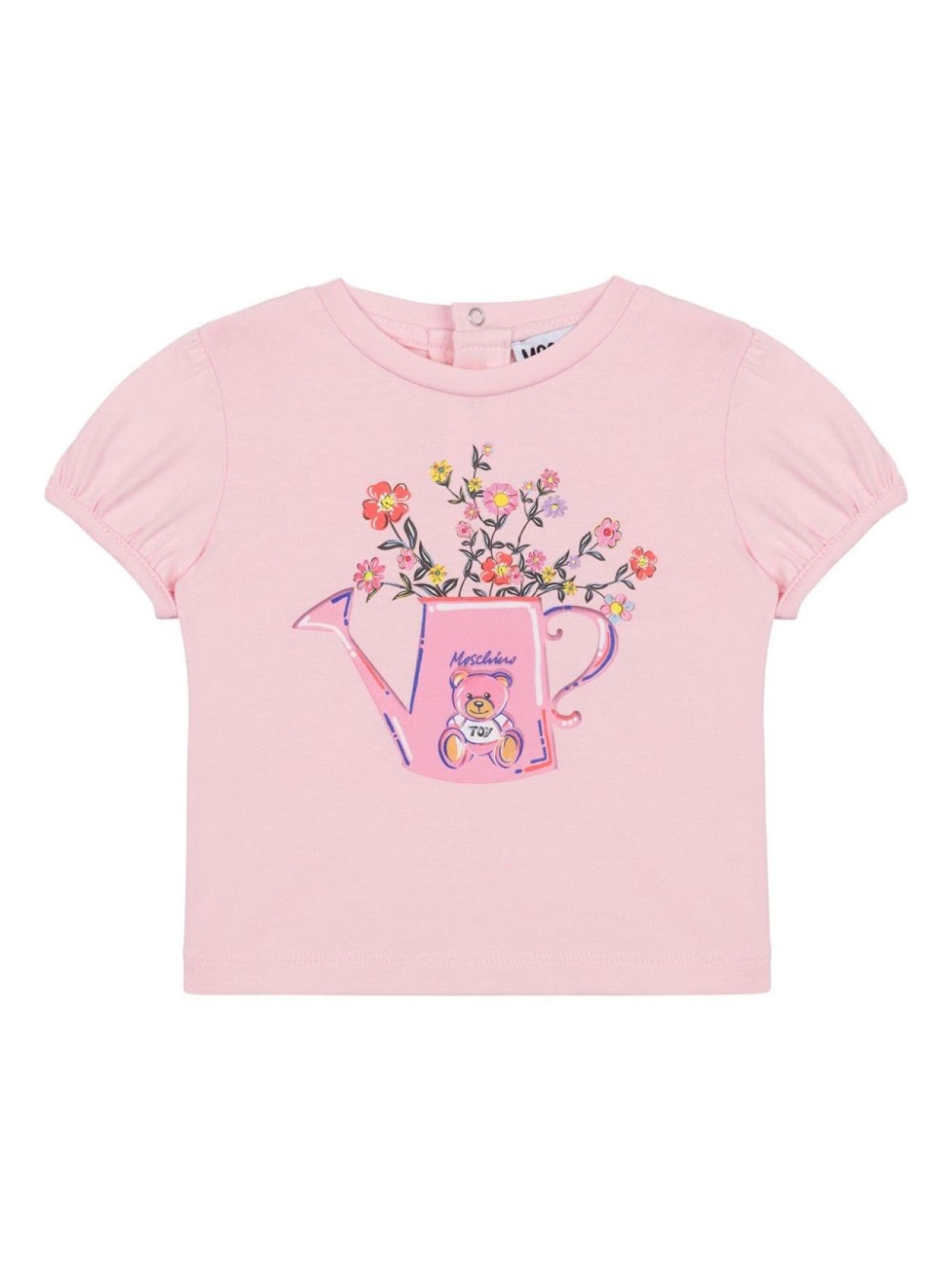 

Moschino Kids футболка с принтом, розовый