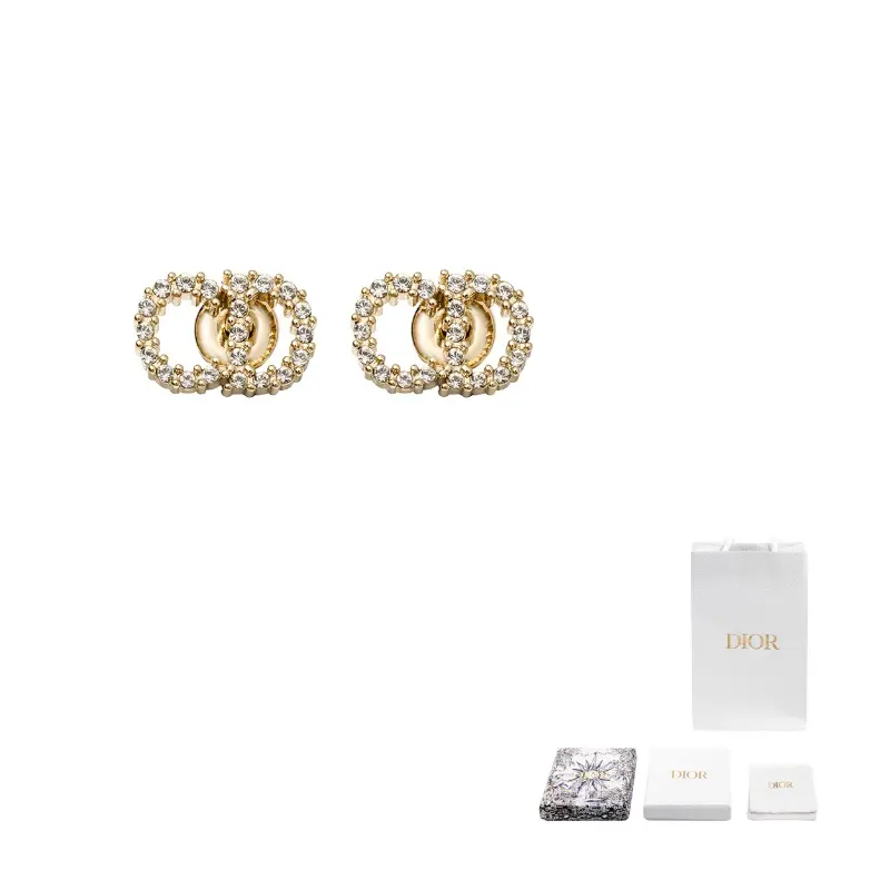 

Dior Металлические серьги-гвоздики, золотые, для женщин