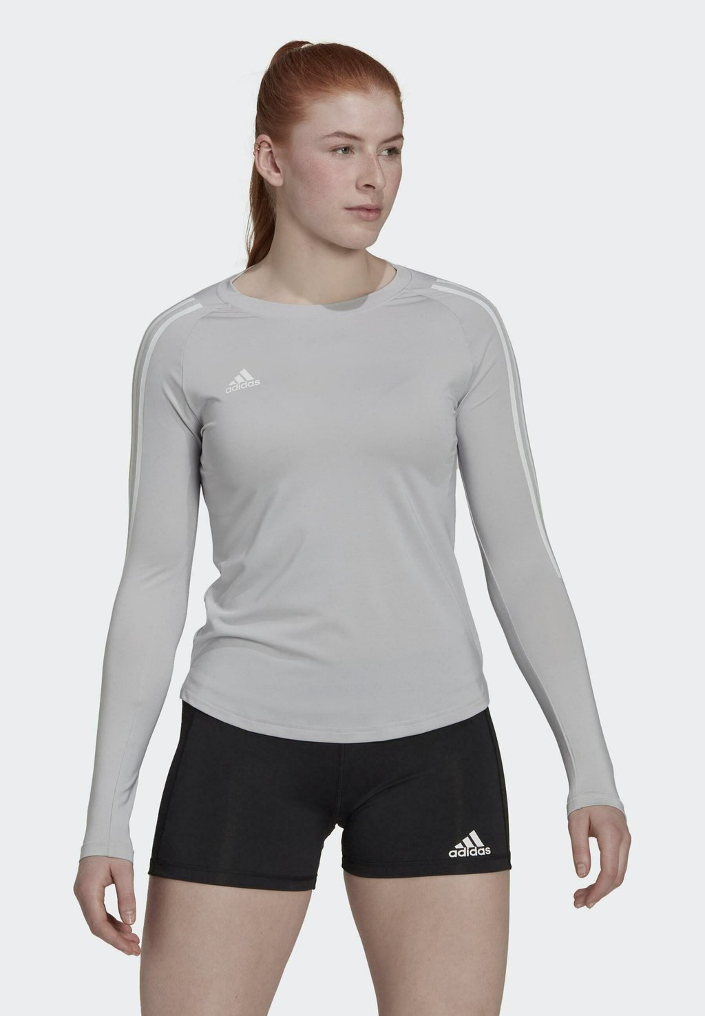 

Топ с длинными рукавами LOW LONG SLEEVE Adidas Performance, светло-серый