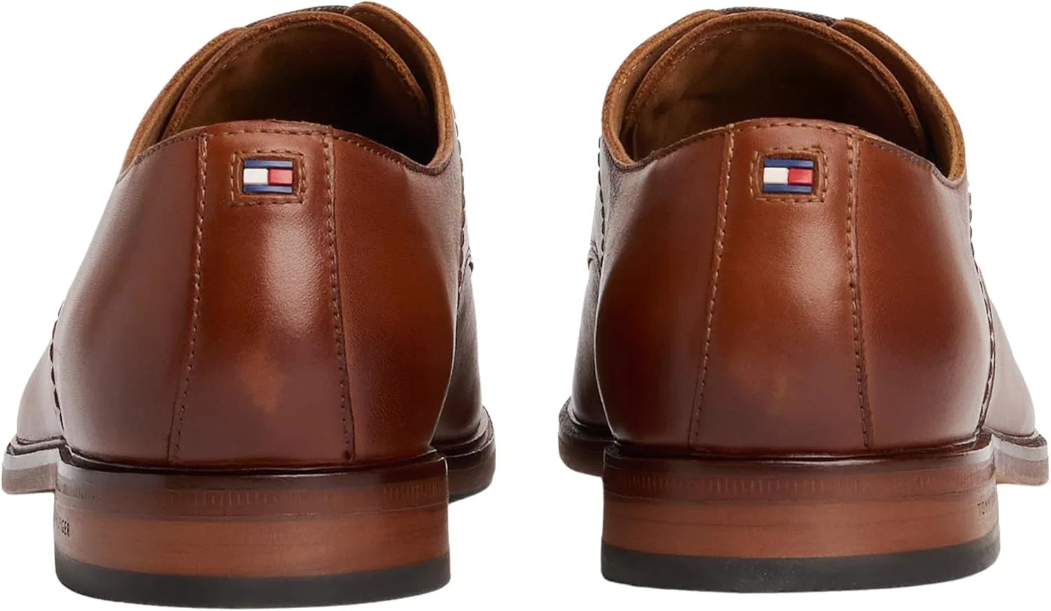 Мужские кожаные туфли-дерби Tommy Hilfiger Thunit, Brown Winter Cognac — фото 2