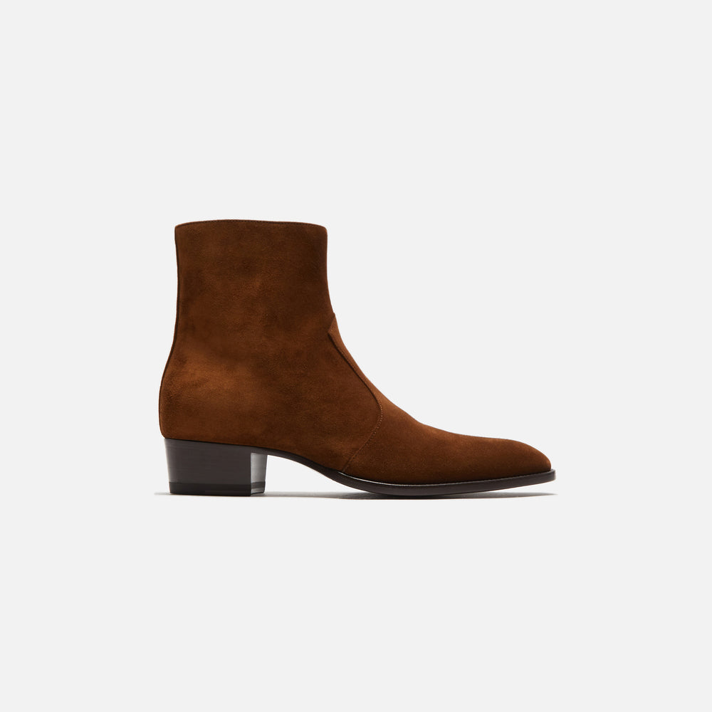 

Ботинки Saint Laurent Wyatt 40 Zip, цвет Land