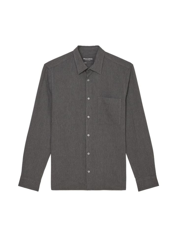 

Рубашка Marc O'Polo Langarmhemd, цвет multi-graphite grey melange