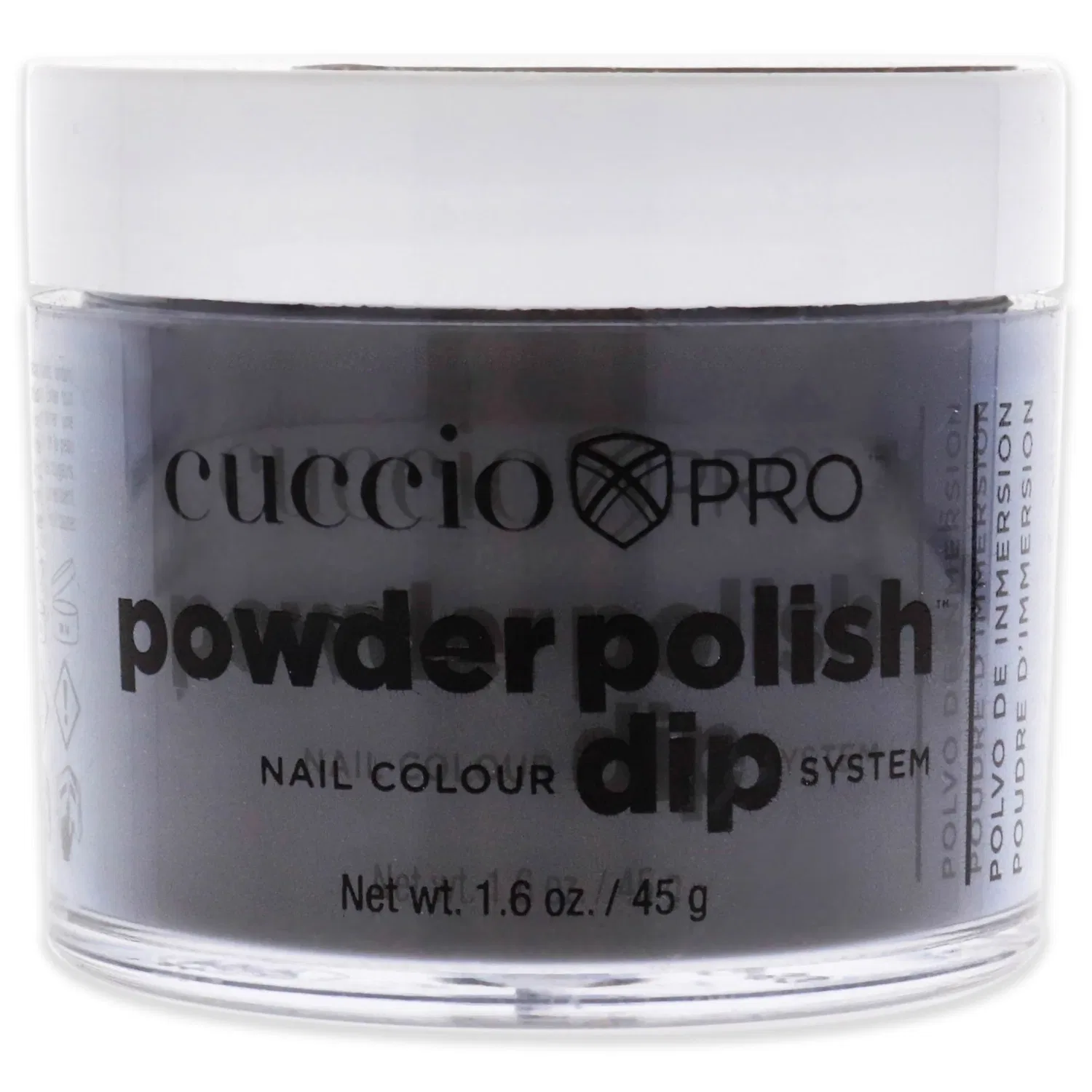 Система для окрашивания ногтей Pro Powder Polish Nail Colour Dip System - Rolling Stone от Cuccio Colour для женщин - 1,6 унции (47 г) пудры для ногтей, черный