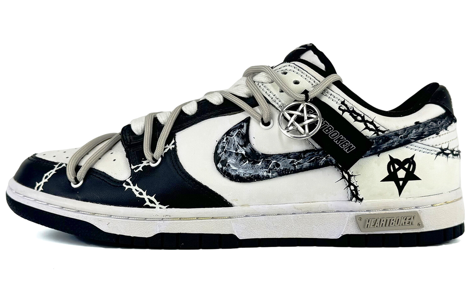 

Кроссовки Nike Dunk Skateboard Shoes Men Low-Top Black/White, Черный, Кроссовки Nike Dunk Skateboard Shoes Men Low-Top Black/White