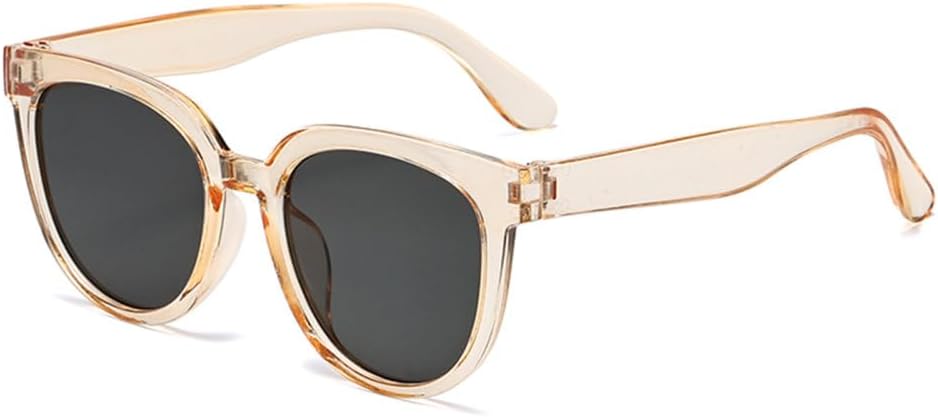 

Овальные солнцезащитные очки 2027 года для женщин, ретро-солнцезащитные очки для женщин, классические квадратные очки с защитой от УФ-излучения UV400 для женщин MTZJH, Champagne