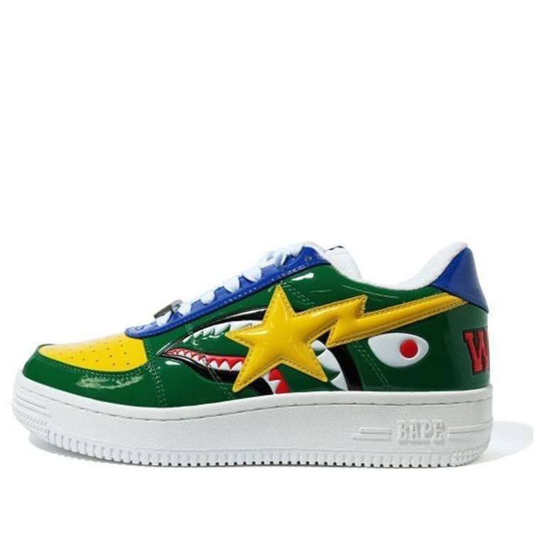 

Кроссовки A Bathing Ape Bape sta Low M2 'Green Shark Face', зеленый