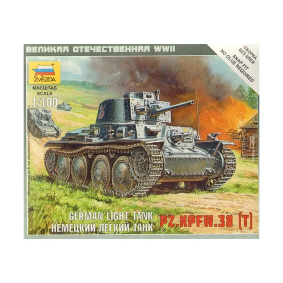 

Немецкий лёгкий танк — PZ.KPFW.38(T), Art of Tactic Miniatures (1:100)
