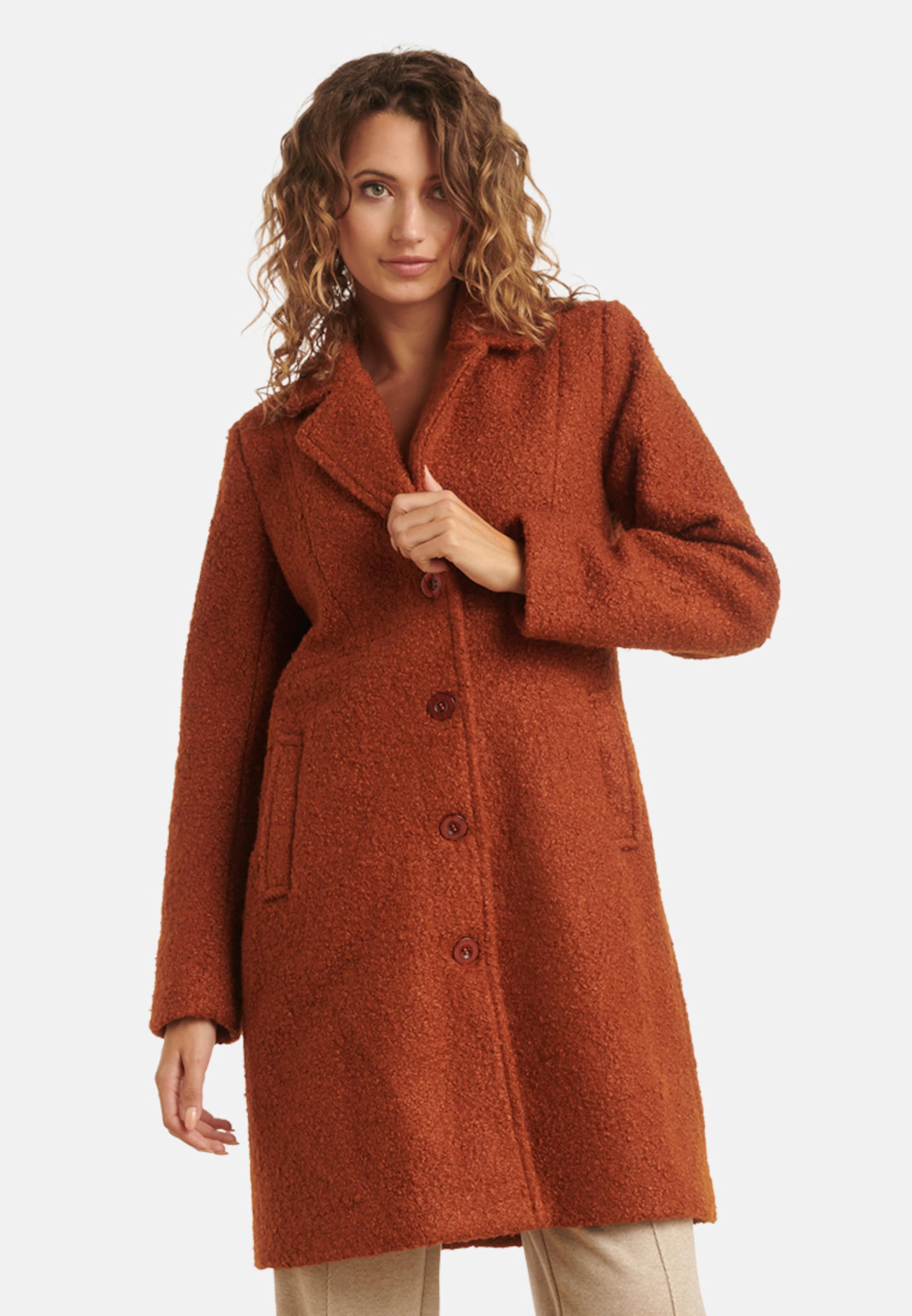 

Smashed Lemon Межсезонное пальто в цвете Auburn