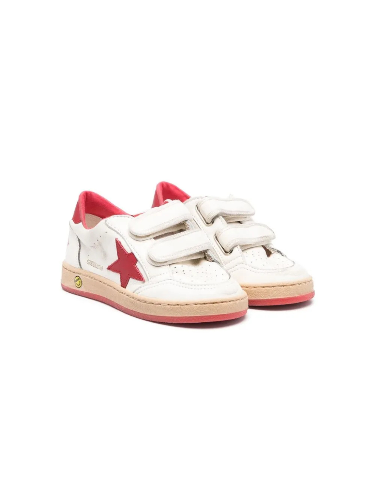 

Golden Goose Kids кеды Old School на липучках, белый