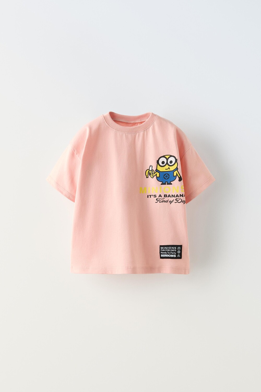 

Футболка minions с бананом ZARA, розовый