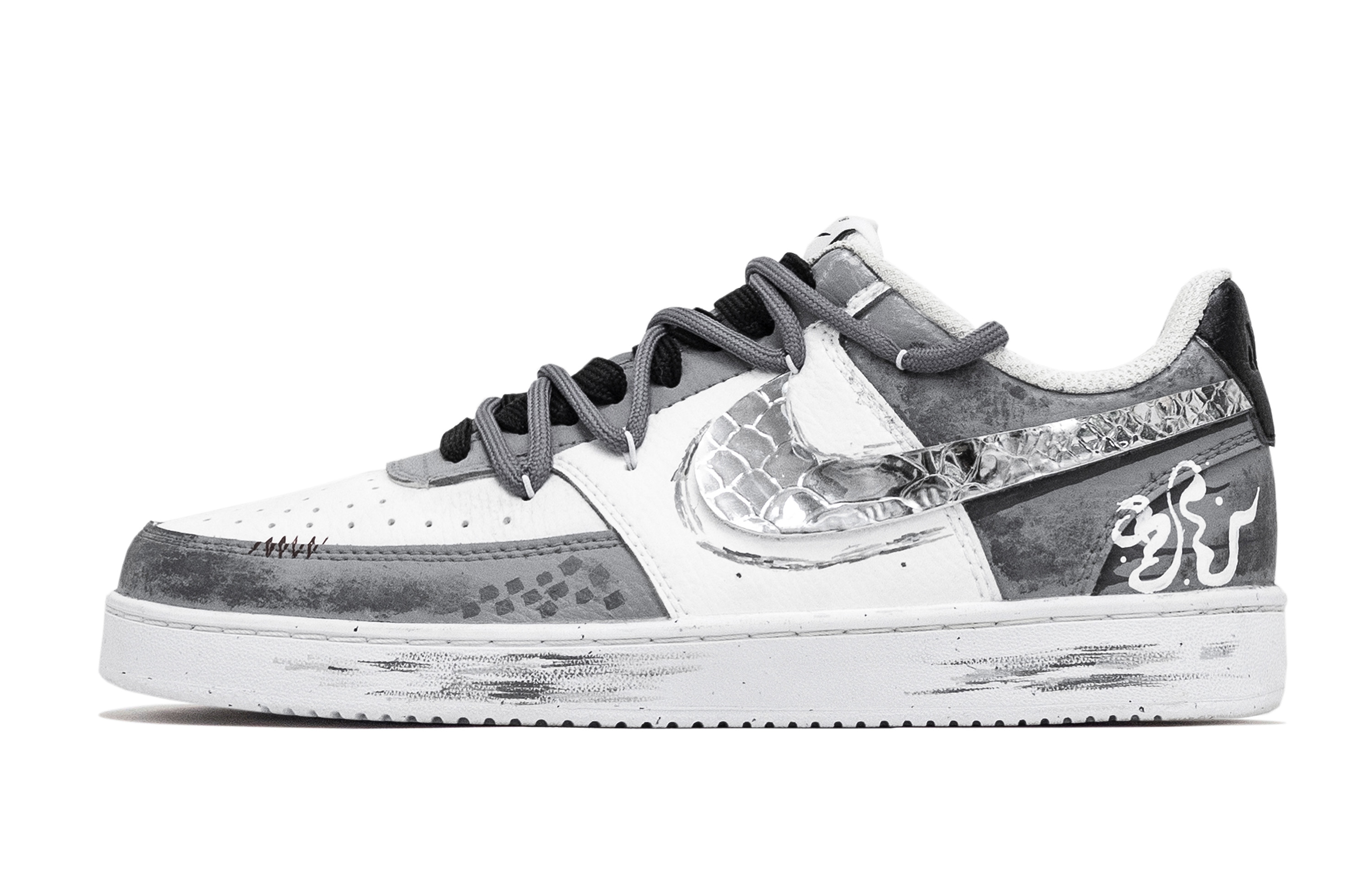 

Nike Кроссовки для скейтбординга Court Vision 1, мужские, низкие, черно-белые