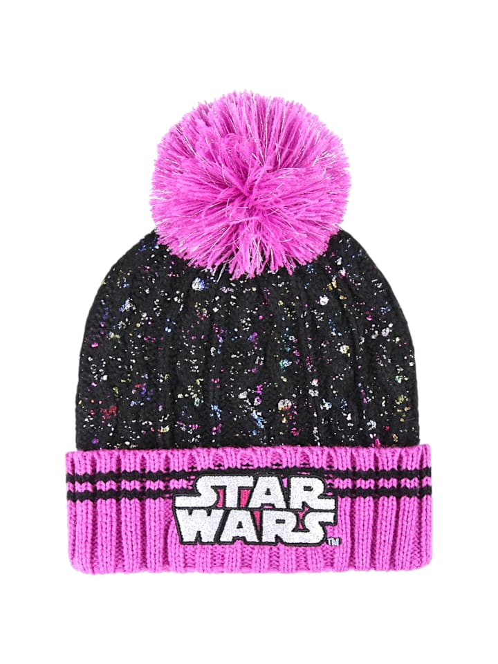 

Шапка с помпоном Звездные войны с блестками, 56 см, черного цвета Star Wars