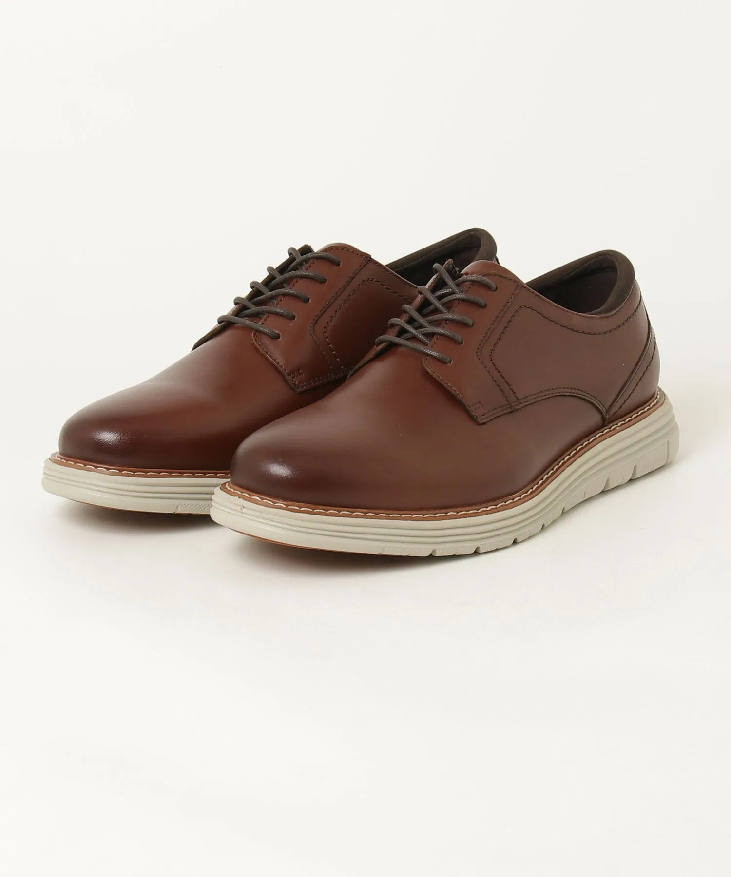 Мужские туфли ROCKPORT Cambridge Ease с круглым мысом коричневые — фото 2