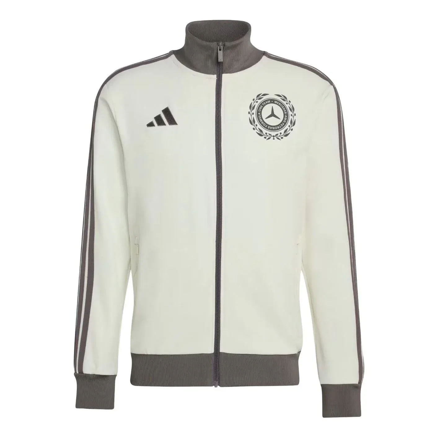 Спортивная куртка Adidas Mercedes-AMG F1 Team Silver Arrows 'Off White Granite', бежевый