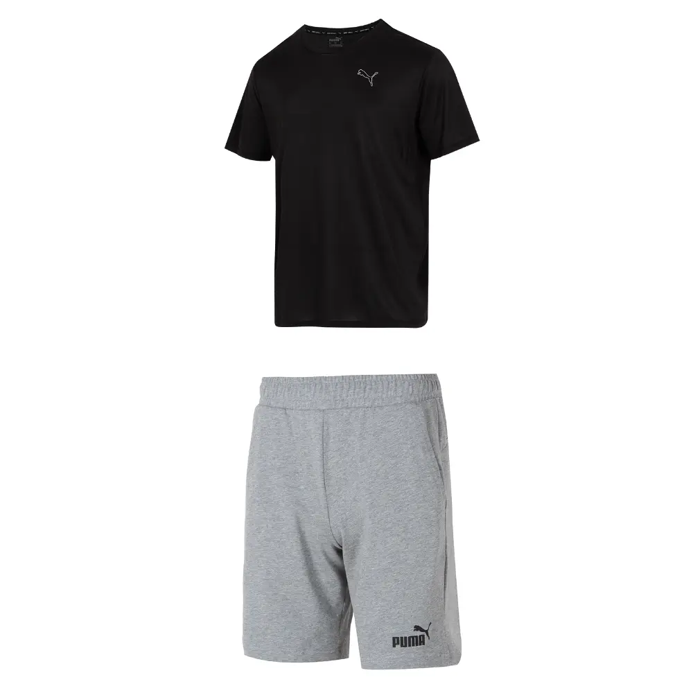

Повседневная спортивная одежда для мужчин, черный+серый Puma, черный