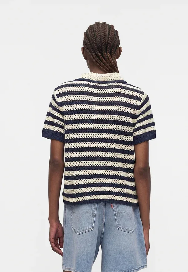 Кардиган свободного кроя Gap, blue/chino, синий/чино — фото 3